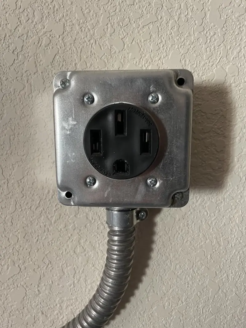 NEMA 14-50 outlet installed for Smart Home Electrical in Wadena